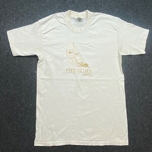 Caribbean Tropic Shirt XXL Mens White Vintage Puerto Vallarta Sailboat Embroider